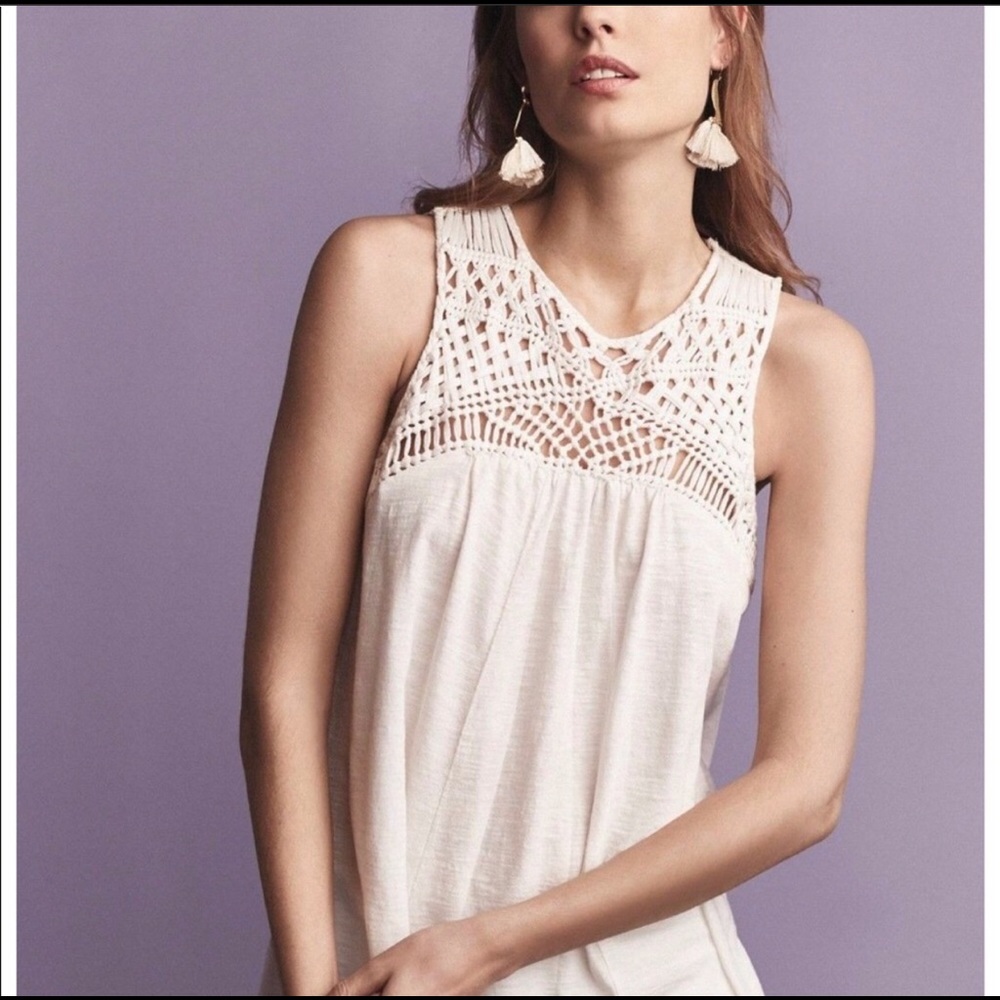 Anthropologie Akemi + Kin cream top